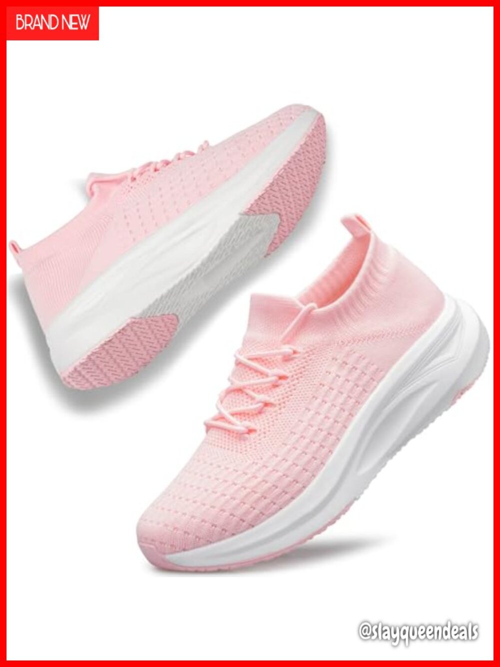 Womens Slip On Walking Shoes Comfort Sock Sneakers Mesh Non Slip Athletic
